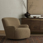 Kadon Swivel Chair - Sheepskin Camel