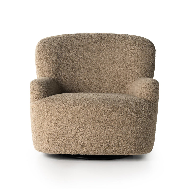 Kadon Swivel Chair - Sheepskin Camel