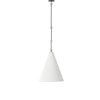 Grazia Pendant - Matte White Plaster