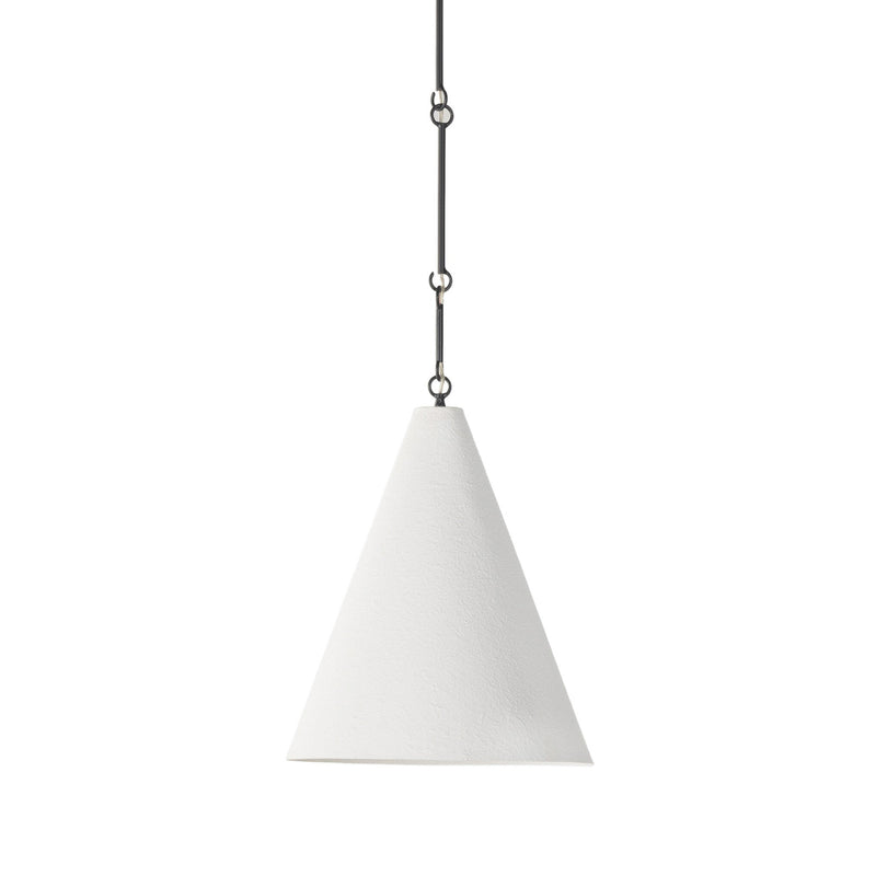 Grazia Pendant - Matte White Plaster