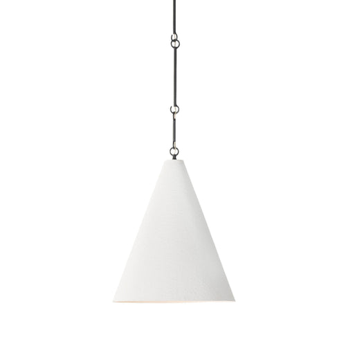 Grazia Pendant - Matte White Plaster