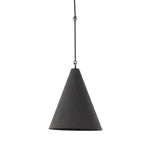 Grazia Pendant - Matte Black Plaster