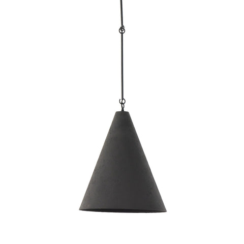 Grazia Pendant - Matte Black Plaster