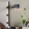 Santorini Sconce - Matte Black Plaster