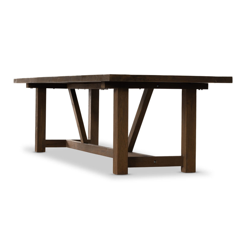 Stewart Outdoor Dining Table - Stained Heritage Brown-FSC