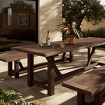 Stewart Outdoor Dining Table - Stained Heritage Brown-FSC