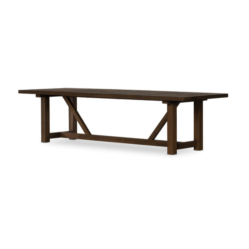 Stewart Outdoor Dining Table - Stained Heritage Brown-FSC