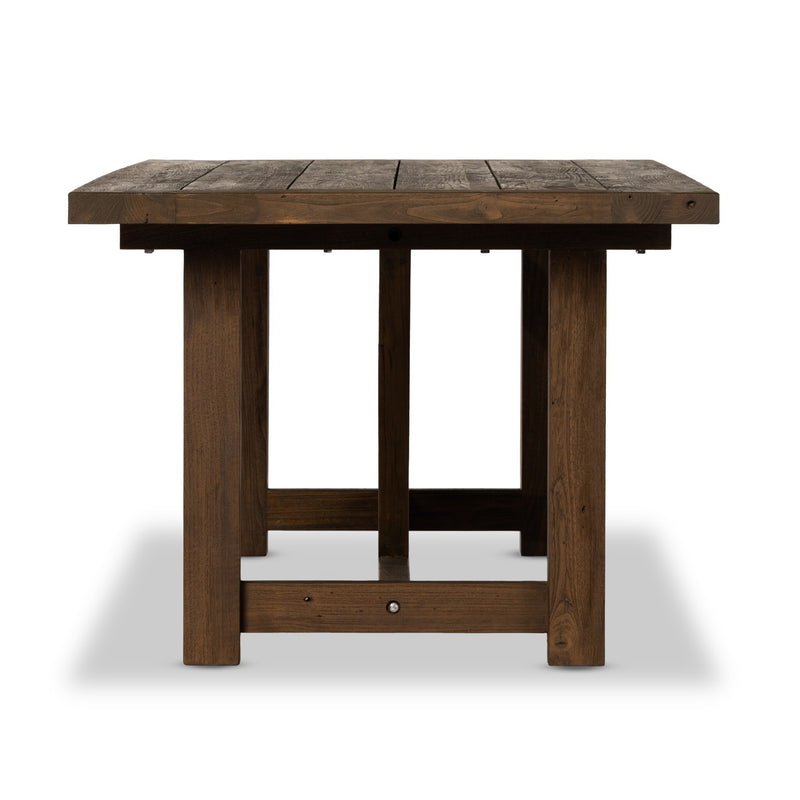 Stewart Outdoor Dining Table - Stained Heritage Brown-FSC