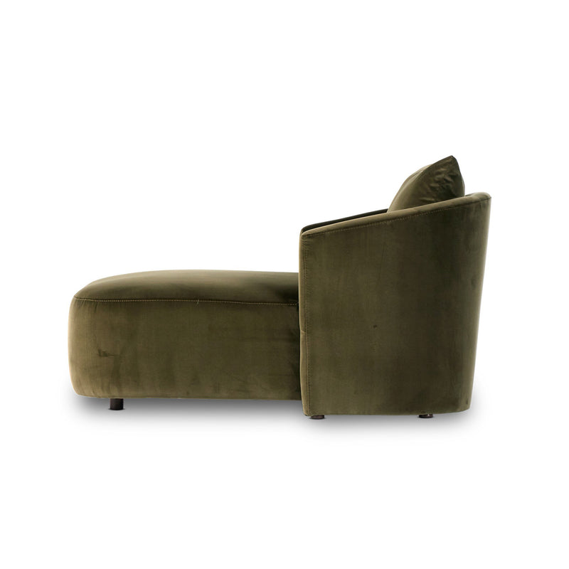 Farrah Chaise Lounge - Surrey Olive