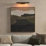 Clement Wide Picture Light - Burnt Brass