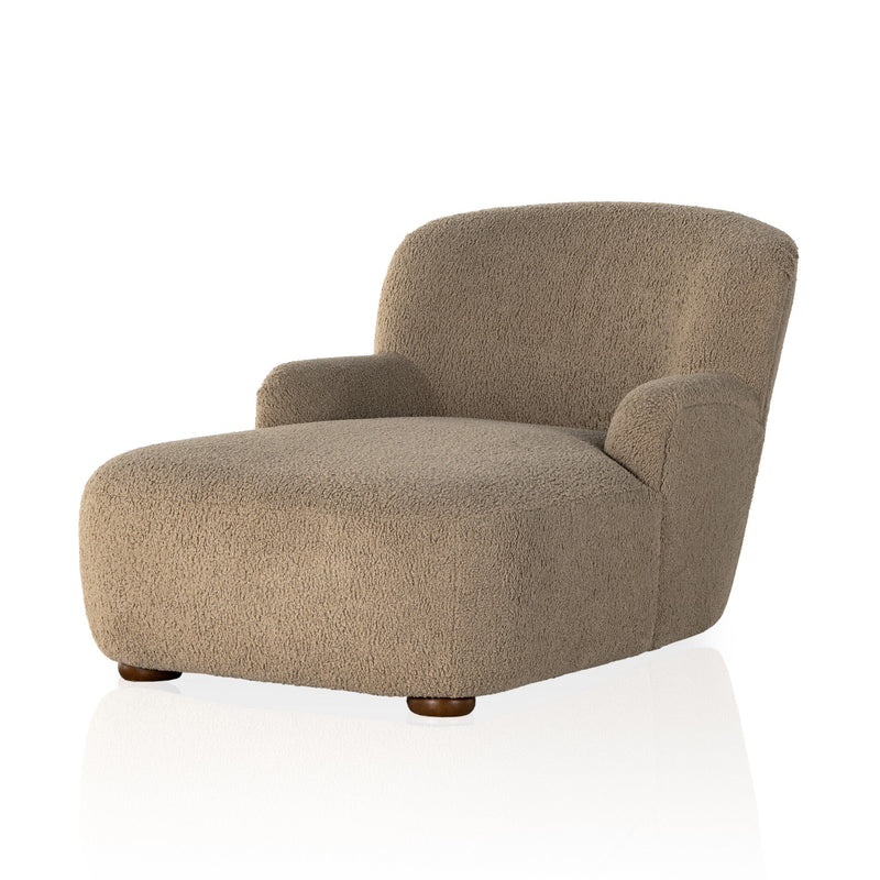 Kadon Chaise Lounge - Sheepskin Camel