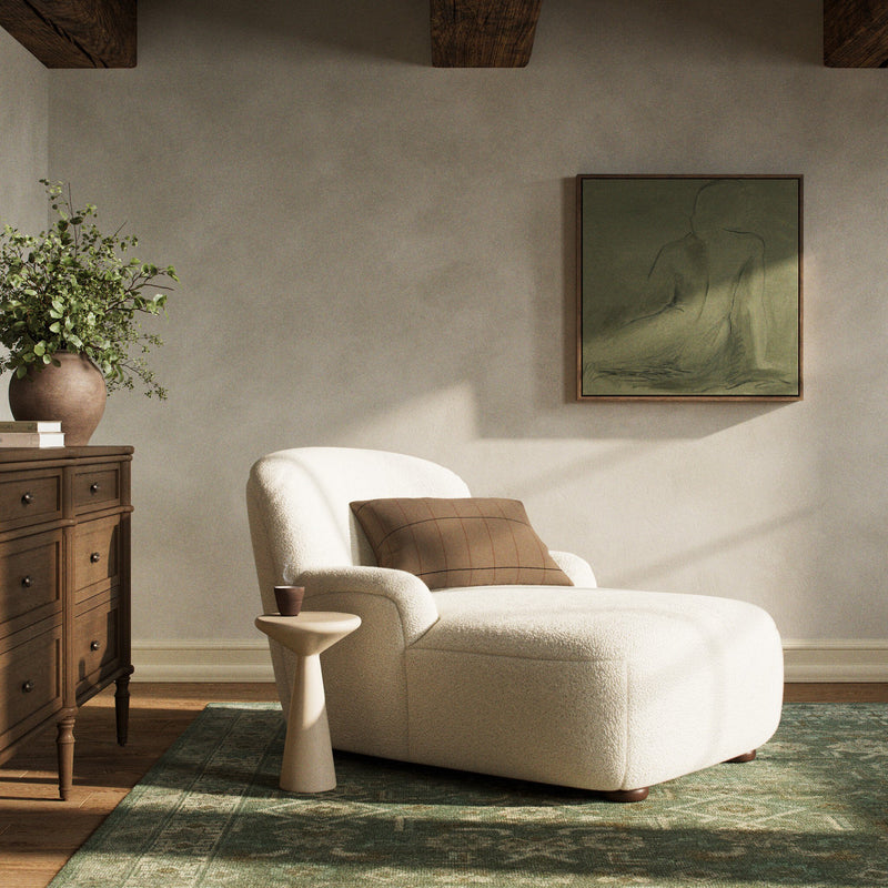 Kadon Chaise Lounge - Sheepskin Natural