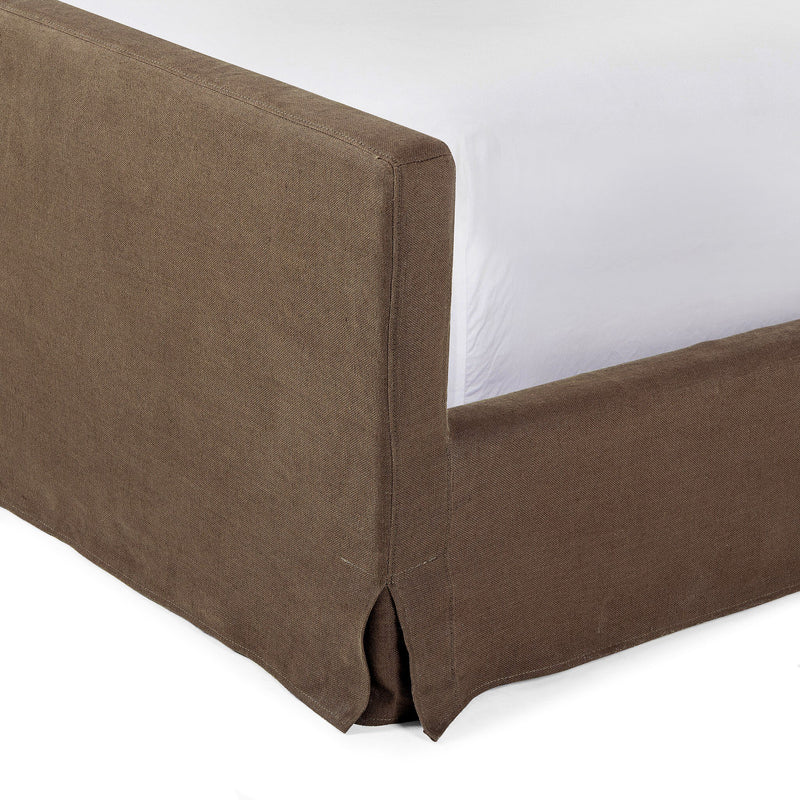 Daphne Slipcover Bed - Brussels Coffee