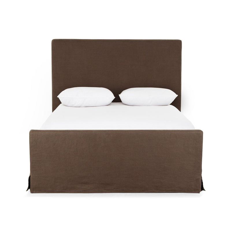 Daphne Slipcover Bed - Brussels Coffee