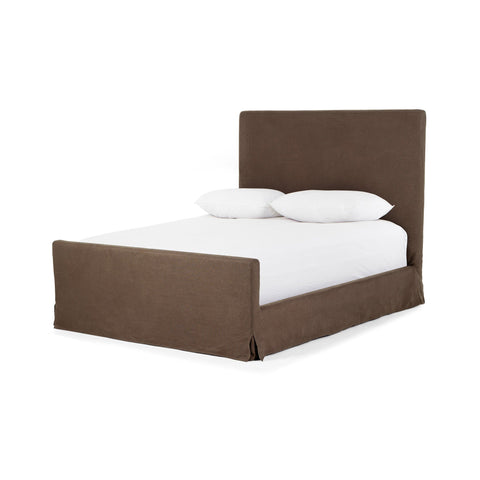 Daphne Slipcover Bed - Brussels Coffee