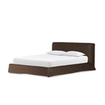 Aidan Slipcover Bed - Brussels Coffee