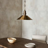 Nicholls Tapered Pendant - Cast Brushed Brass