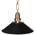 Nicholls Tapered Pendant - Black Aluminum Enamel