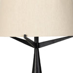 Ziggy Floor Lamp - Hammered Black Aluminum