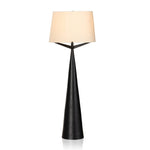 Ziggy Floor Lamp - Hammered Black Aluminum