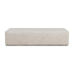 Otero Rectangular Outdoor Coffee Table - Matte Stone