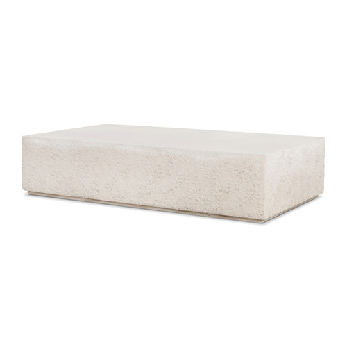 Otero Rectangular Outdoor Coffee Table - Matte Stone