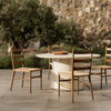 Ladder Back Outdoor Dining Chair - Textured Natural