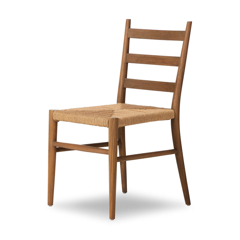 Ladder Back Outdoor Dining Chair - Textured Natural