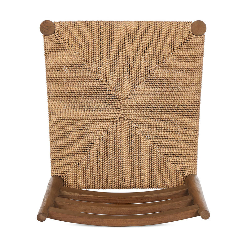 Ladder Back Outdoor Dining Chair - Textured Natural