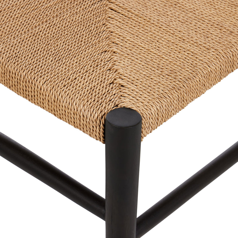 Ladder Back Outdoor Dining Chair - Textured Natural