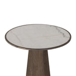 Skye End Table - White Marble