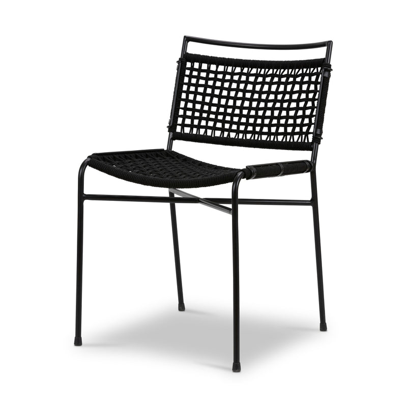 Wharton Outdoor Dining Chair - Black Rope