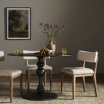 Daffin Round Bistro Table - Black Antique