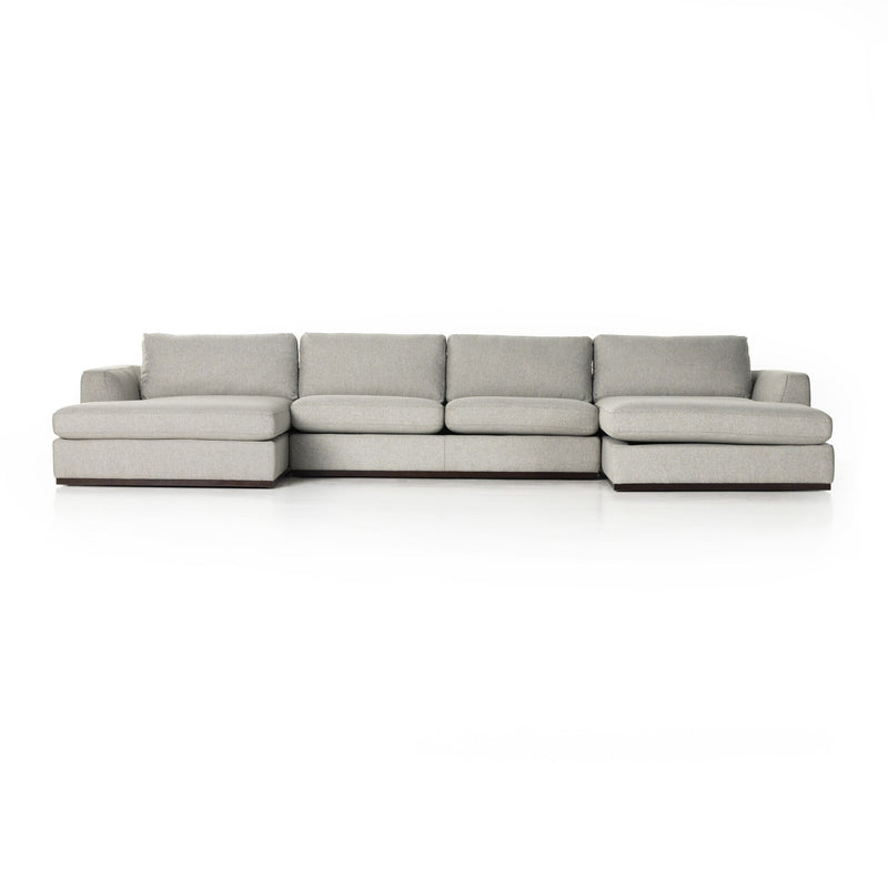 Colt 3-Piece U Sectional - Aldred Silver