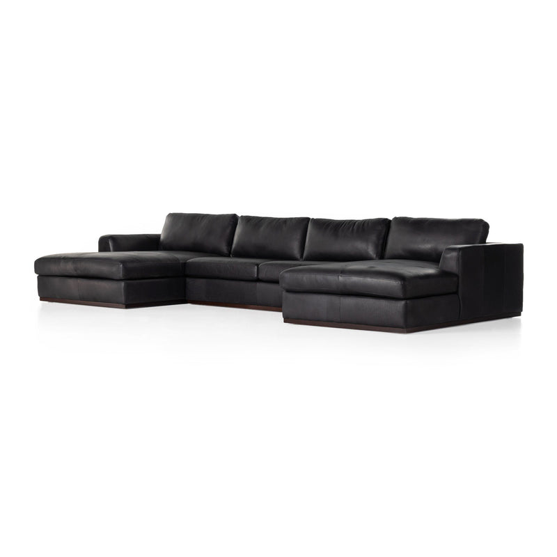 Colt 3-Piece U Sectional - Heirloom Black