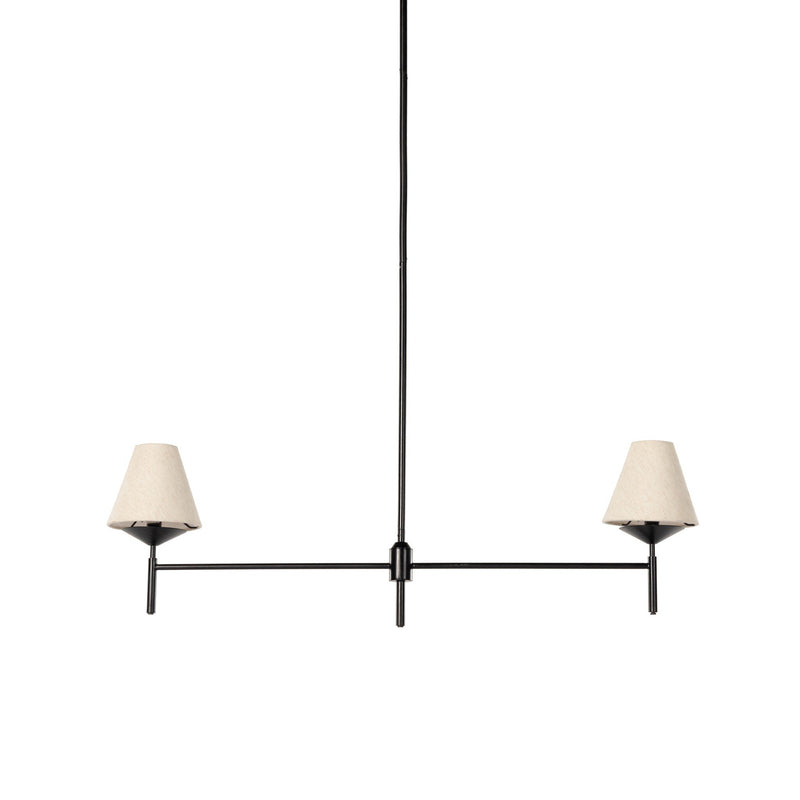 Dodie Linear Chandelier - Jet Black