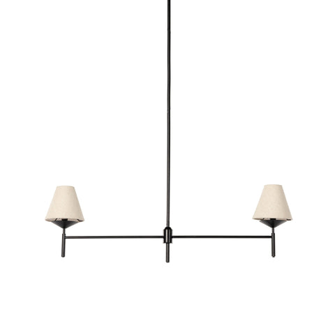 Dodie Linear Chandelier - Jet Black