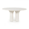 Parra Round Dining Table - White Concrete