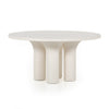 Parra Round Dining Table - White Concrete