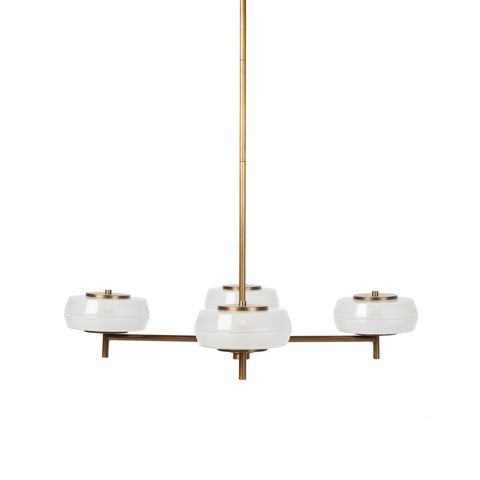 Tayden Chandelier - Antique Brass Iron