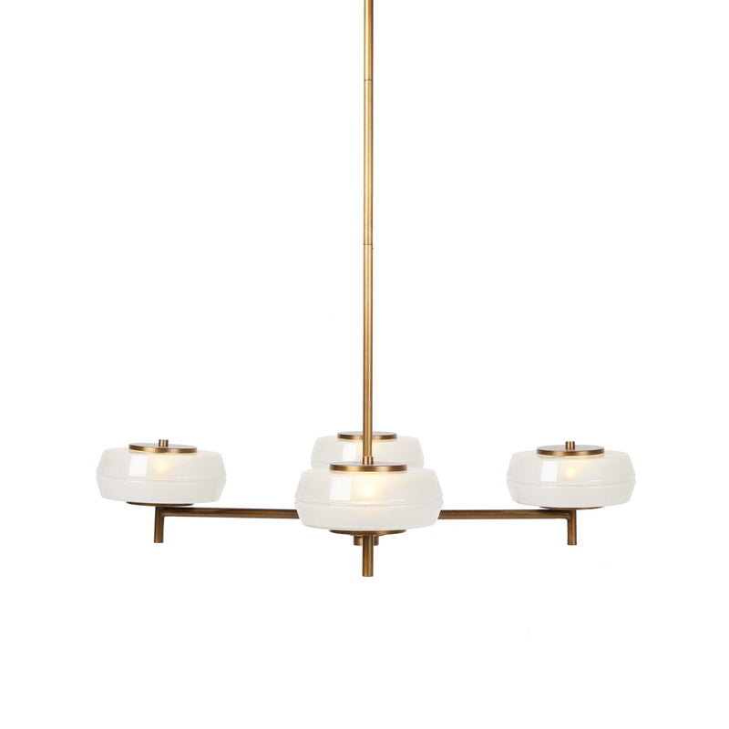 Tayden Chandelier - Antique Brass Iron