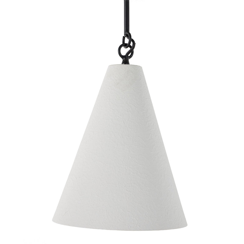 Grazia Small Pendant - Matte White Plaster