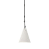 Grazia Small Pendant - Matte White Plaster