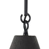 Grazia Small Pendant - Matte Black Plaster