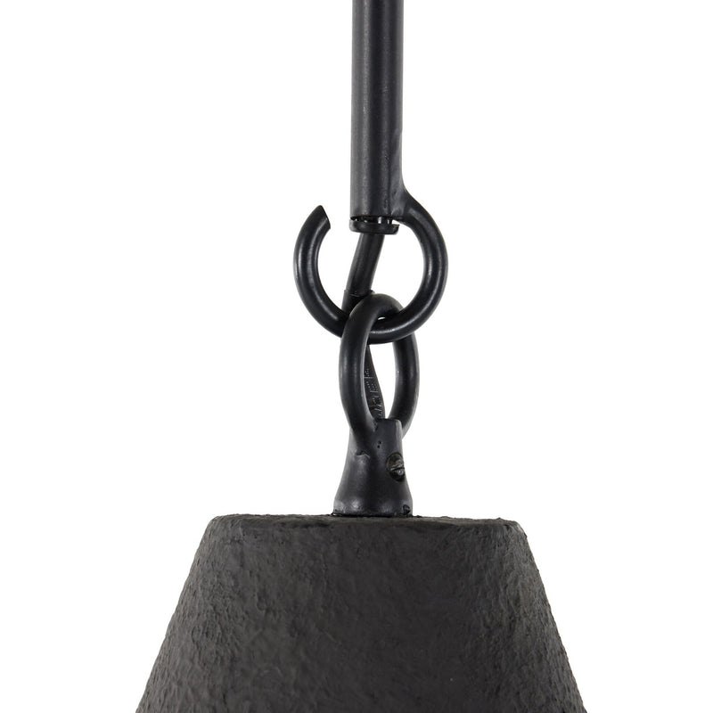 Grazia Small Pendant - Matte Black Plaster