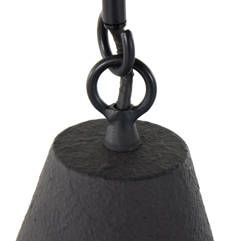 Grazia Small Pendant - Matte Black Plaster