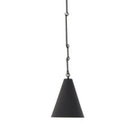 Grazia Small Pendant - Matte Black Plaster