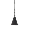 Grazia Small Pendant - Matte Black Plaster