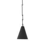 Grazia Small Pendant - Matte Black Plaster