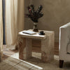 Romano End Table - Desert Taupe Marble